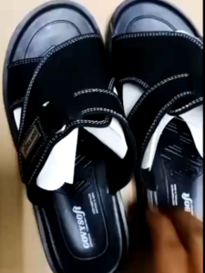 SANDALS UNTUK LELAKI BEST KASUT THAILAND GOVYSOFT  QUALITY GRED Hitam