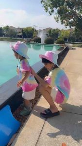 เสื้อมัดย้อม สีพาสเทล ใส่ได้ ครอบครัว หมอน TIE DYE COTTON USA™