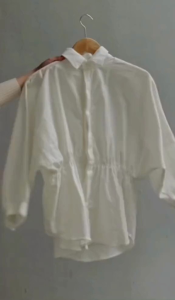 Alya Shirt kemeja kerut wanita Oversize ld 140 - Kemeja Wanita Kekinian trend - Atasan Wanita Kekinian Viral - Kemeja Linen Oversize