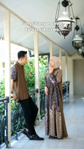 Set Couple Gamis & Kemko by Tulus Signature: Aksesori Lebaran Kekinian