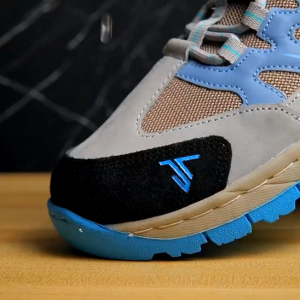 JIOTARO-STONE RIDER-Sepatu Outdoor Originll Pria wanita kekinian -Grey/Bliue