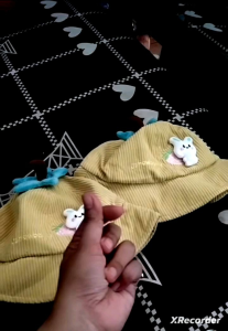 CAE - Topi Anak Perempuan 0-2 tahun Bunny Strawberry Bucket Hat Import