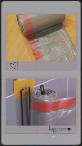 [60 Pcs] Extra Thick Drawstring Garbage Bags - Large Roll Wall Trash Bags