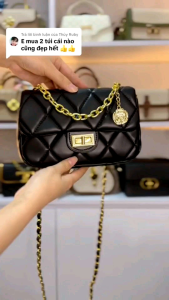 Túi hoa trà da mềm nhỏ gọn size 19 có khóa kéo sang sịn thời trang