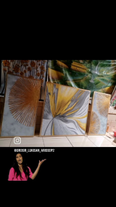 lukisan abstrak modernlukisan bunga abstrak modern teksture