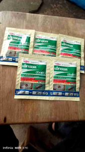 หนังเป็นเอ็กซอล 15มล (5ซอง) แพ็ค 5 ซอง ที่มีรูปแบบแมลงดื้อยา กำจัดแมลง