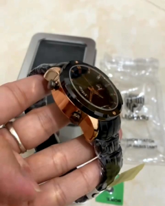 Terbaru Jam Tangan Leopard Pria A23 Dual Time Tahan Air Free Bok