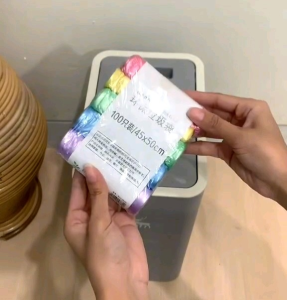 100 PCS PLASTIK SAMPAH SERBAGUNA UKURAN 45 X 50
