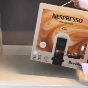 เครื่องชงกาแฟแคปซูลอัตโนมัติ Nespresso Vertuo Plus ระบบหมุนสกัดกาแฟ Centrifusion™ รองรับหลายขนาดแก้ว พร้อมแทงก์น้ำขนาดใหญ่ 1.2 ลิตร