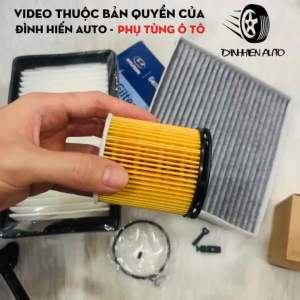 Combo 3 lọc Kia Sonet (động cơ 1.5 2021-2024): Lọc gió lọc điều hoà & lọc nhớt (C7000/D3000/M000)