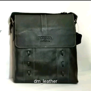 Tas Selempang Pria Kulit sapi model anyam