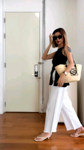 Aevelyn Jeans กางเกงยีนส์รุ่น Anna White Jeans Wide Leg