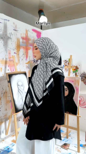 LEEYANARAHMAN SCARVES Tudung Bawal  bidang 45