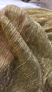 vải voan lưới dập ly nhũ kim tuyến màu da đậm_( khổ 1m5) mềm mỏng nhẹ may đầm váy áo thiết kế thời trang vv