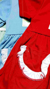 Dress Bayi Perempuan Bahan Katun – Usia 6-12 Bulan | All Size | Lengan Pendek & Panjang