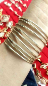 Emas Swasa Kroncong Lidi Polos Premium Lapis Emas Awet Dalam Kuningan