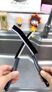 🇲🇾Readystock🇲🇾 Corner and crevice brush #边角缝隙刷 Long Gap Cleaning Brush Household Tile Narrow Joints Crevices Cleaner