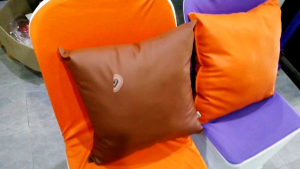 หมอนอิง หมอนหนัง กันน้ำ หมอนหนังอิงโซฟา เช็ดทำความสะอาด ขนาด 30x30 cm