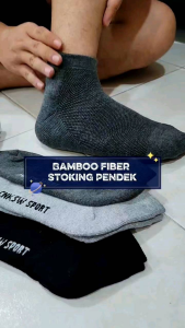 🔥Hot Item🇲🇾Thick Ankle Bamboo Deodorant Socks/Anti-Bau Tebal Ankle Stoking(竹炭防臭厚款短袜)