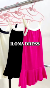 VEW - ILONA DRESS - DRESS REMPEL ANAK PEREMPUAN KOREAN FASHION / DASTER ANAK