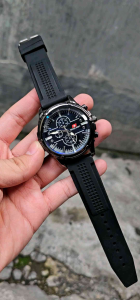 JAM TANGAN PRIA SWISS ARMY TALI RUBBER CHRONO VARIASI / JAM TANGAN KASUAL PRIA WATER RESISTANT FREE BOX & BATERAI CADANGAN