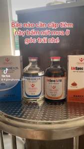 Combo 2 chai Linspec 5/10 + Brom 03% (100ml) hanvet hen khẹc sưng phù đầu sưng củ bàn viêm khớp cho gà