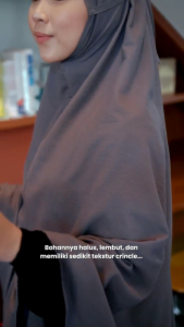 Hijab instan syari/Khimar jumbo/bergo Kirana hijab hayuri
