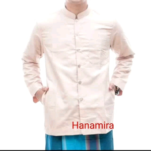 Kemeja Koko Haibah Exlusive Premium Model Saku Samping