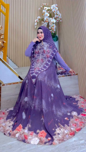 Ameera Series Gamis Syari Ceruty Baby Doll Premium