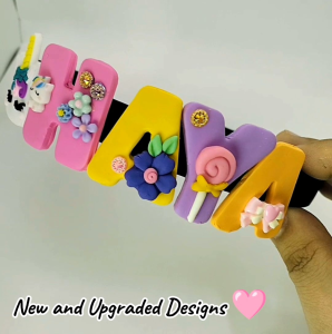 PERSONALIZED HEADBAND with names COLORFUL and Non-slip