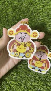 【TERESA】A119 God of Wealth Keychain | Rantai Kunci Dewa Kekayaan Bergoyang 好运祈福挂件 | 财神爷摇摇钥匙扣