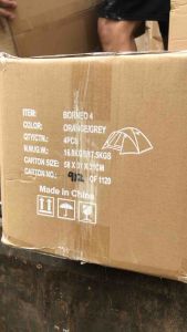 Tendaki Borneo 4 Tenda Camping Kapasitas 4 Orang Frame Fiber Double Layer PU3000mm Waterproof