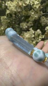 Natural Genuine | Loveau Jewel | • Larimar x Raw Aqua x Dumortierite • 10mm+