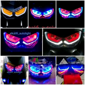 2biji sepasang lampu DEVIL EYE/DEMON EYE 3titik 6titik terang