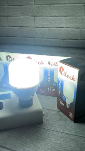 ( PAKET ISI 10 PCS ) MITECH PLATINUM T BULB BOHLAM LAMPU LED CAPSULE 15W 15 WATT CAHAYA PUTIH