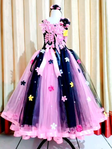 Gaun Pesta Anak Ulang Tahun Lebaran Natal Imlek Pawai (SEMATAKAKI)