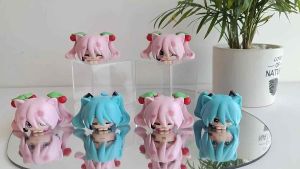 Mô hình Hatsune Miku - Mô hình Vocaloid Thần tượng âm nhạc ảo - Nhân vật Miku Hatsune cosplay mèo - 65cm