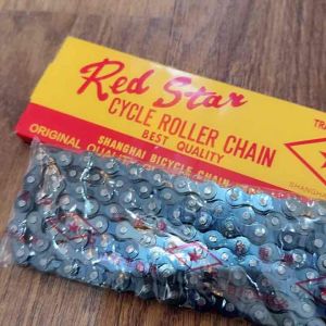 ( RED STAR 114L ) Rantai Chain Sepeda Single Speed Red Star Bintang 114L Cocok Fixie Minion Lipat Dll