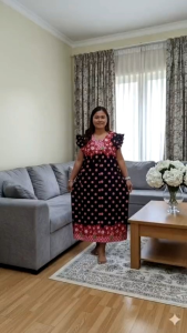 ชุดนอนกระโปรงแขนกุดแบบระบาย ไซส์4XL มีซิปหน้า ชุดนอนคนแก่ ชุดลำลองผู้ใหญ่ ชุดนอนใหญ่ ชุดผู้สูงอายุ