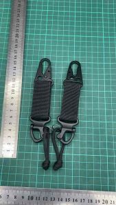 พวงกุญแจปลดล็อคเร็ว ร้อยเข็มขัด ร้อยกระเป๋า สายรัดไนล่อนติดตีนตุ๊กแก ตะขอเกี่ยวโลหะอย่างดี แข็งแรงทนทาน