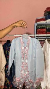 Setelan kebaya encim sekolah anak TK dan SD m2 - Kebaya modern encim anak usia 4 - 9 tahun terlaris