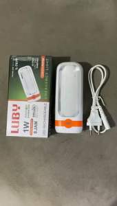 Luby Lampu Emergency LED L-7677 1W + 10 LED SMD Super Terang Rechargeable Tahan Hingga 4 Jam