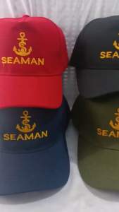 seaman high quality embroid/tahi bullcap