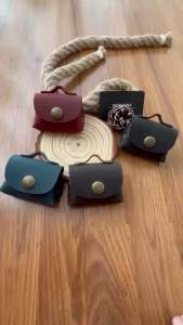 MODERNA Portable Small Coin Purse Genuine Leather Storage Bag Vintage Crazy Horse
