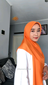 HANANIA LABEL- HANI VOAL SAHARA SUPERFINE | OREN ORANGE TERACOTA FIRETHORN APRICOT BATA OREN TUA MUDA PEACH BOMBAY BROWN RUST PEACH APRICOT | JILBAB HIJAB KRUDUNG KHIMAR PREMIUM DAILY TEGAK DI DAHI NYAMAN LASERCUT EMBROIDERY JAHIT TEPI 120x120cm