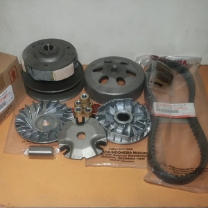 Paketan komplit cvt 2ph pully assy rumah roller assy kipas rolller vanbelt yamaha mio m3 soul gt 125