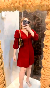 Dress Rayon Premium | Dress Basic Lengan Panjang Korean Casual Dress 0170