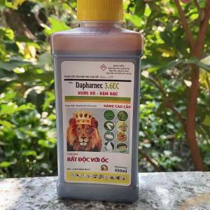 (Combo 5 chai )Thuốc trừ sâu sinh học Dapharnec (3.6)EC. Diệt sâu Rầy bọ trỹ rẹp sáp ( hoạt chất Abmectin cực độc với Ốc ) chai 450ml.