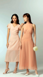 My.s Official - Fraya เดรสผ้าชีฟอง ทรงสวย มีดีเทลโบว์หลัง