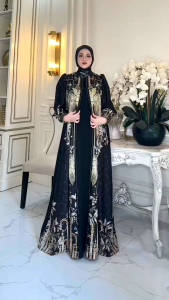 Jemima series by Alya syari Gamis set syari Gamis Terbaru